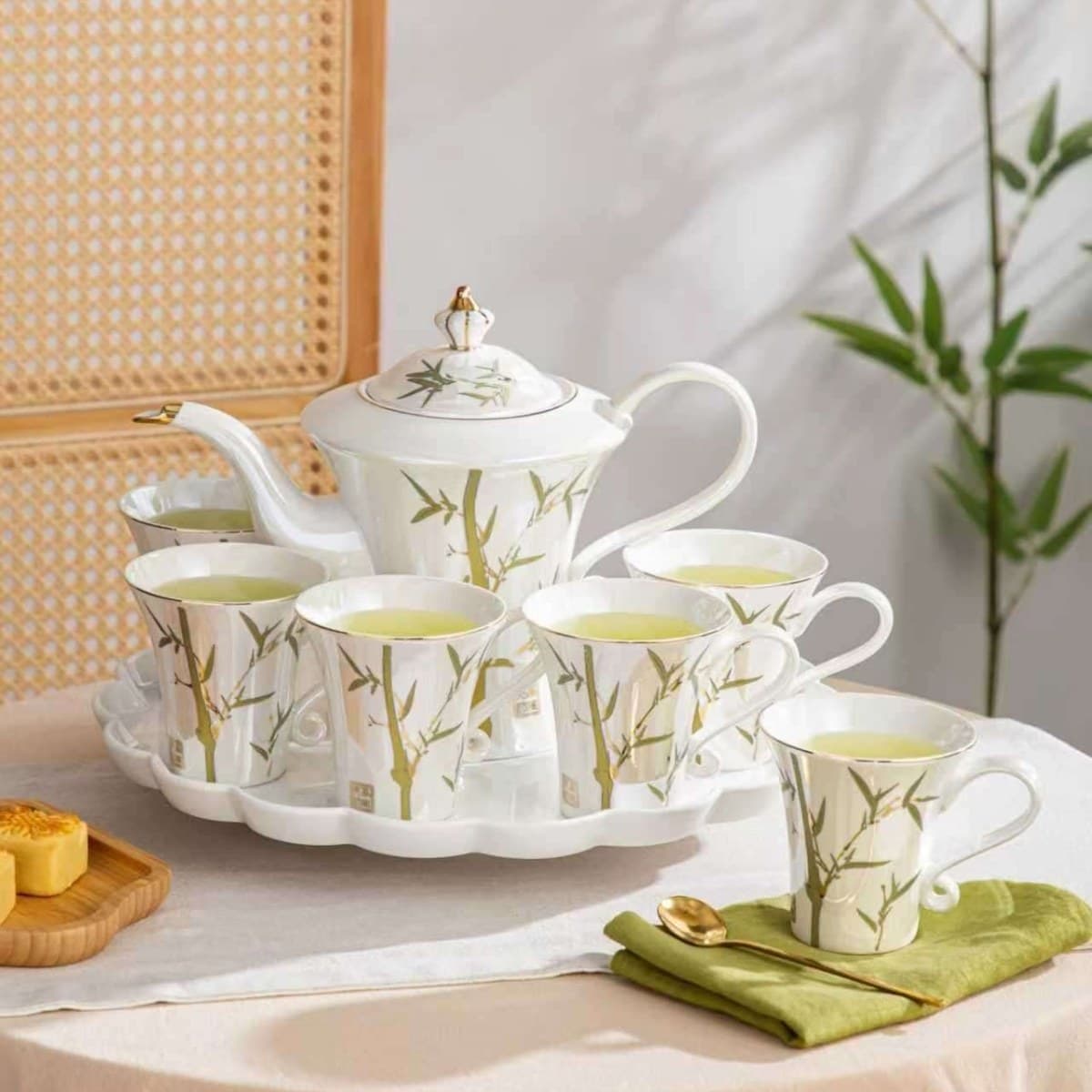Chinese Ceramic Drinkware Set alternate view