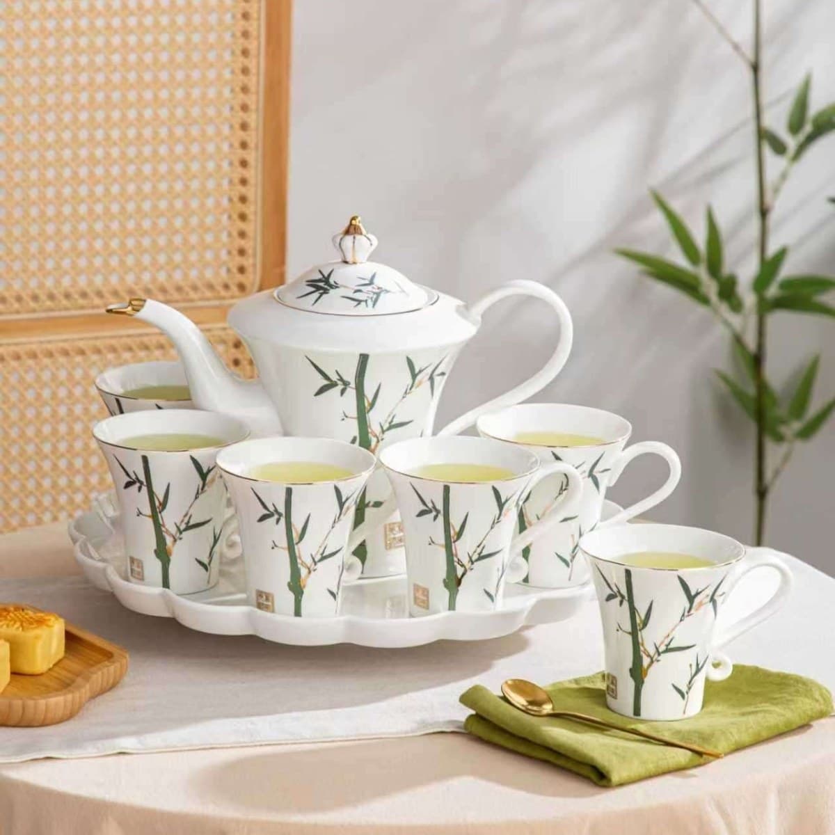 Chinese Ceramic Drinkware Set alternate view