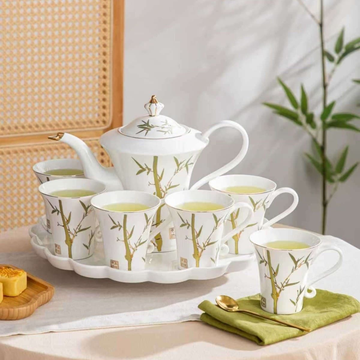 Chinese Ceramic Drinkware Set alternate view
