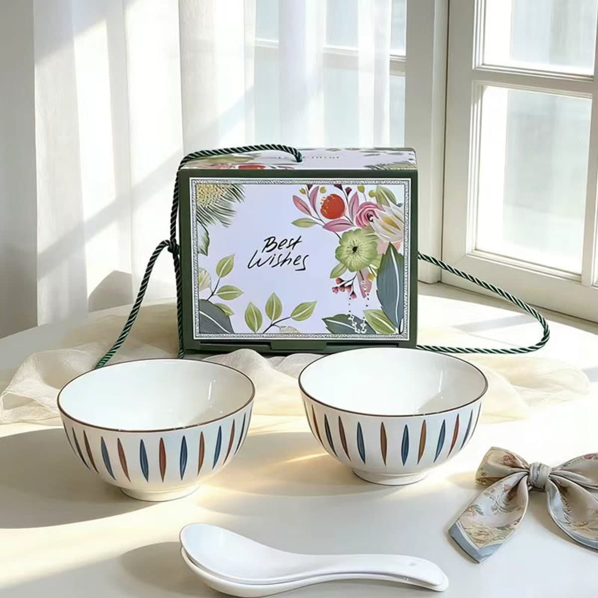 European Ceramic Bowl and Plate Gift Set detail 4
