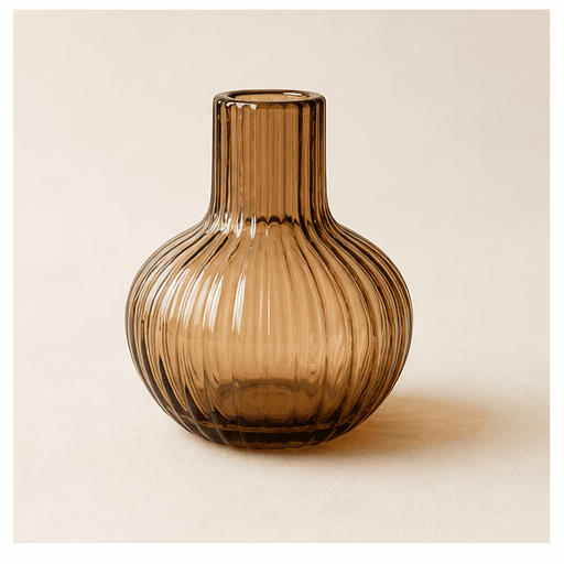 Smoked Glass Table Vase